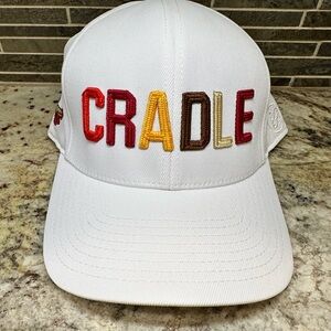 LIMITED EDITION Pine Hurst White Hat with Multicolor 'CRADLE' Embroidery